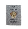 Chien d'arrêt allemand à poil dur, Braque allemand à poil dur - Porte passeport pour chien, porte document, cadeau pour le voyageur de la marque Art-Dog