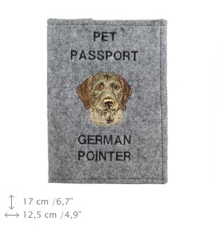 Deutsch Drahthaar - Hundepassetui, Dokumententasche, Geschenk für den Reisenden von der Marke Art-Dog