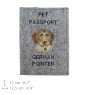Deutsch Drahthaar - Hundepassetui, Dokumententasche, Geschenk für den Reisenden von der Marke Art-Dog