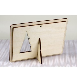 German Wirehaired Pointer - Photo frame, engraved wooden frame, a lovely gadget for the dog lover by Art-Dog