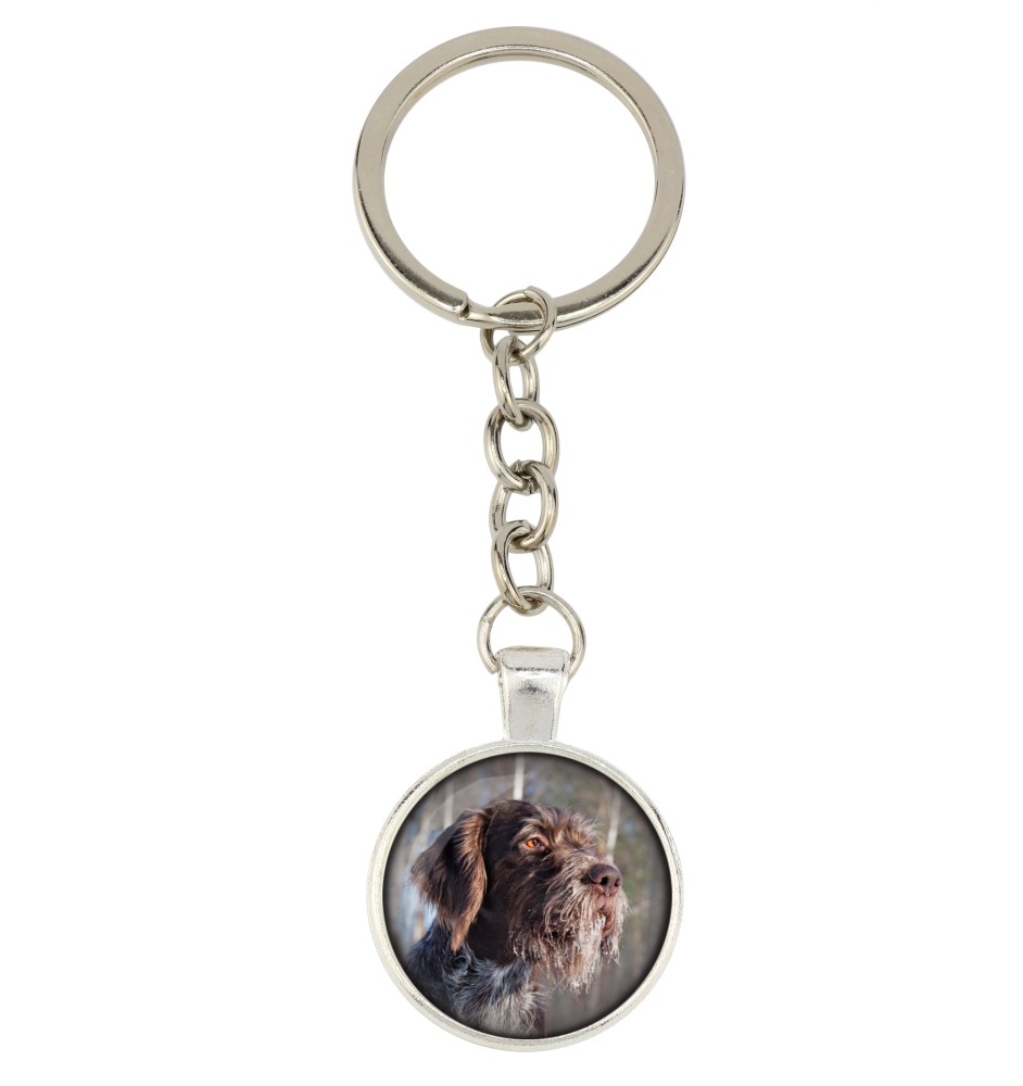 Chien d'arrêt allemand à poil dur, Braque allemand à poil dur - porte-clés avec votre photo, accessoire pour clés, breloque pour sac de la marque Art-Dog
