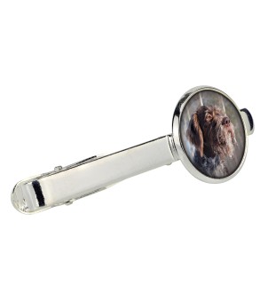 German Wirehaired Pointer - cufflinks and tie with your photo, a suit decoration, men's jewelry from the Art-Dog brand.