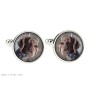 German Wirehaired Pointer - cufflinks and tie with your photo, a suit decoration, men's jewelry from the Art-Dog brand.