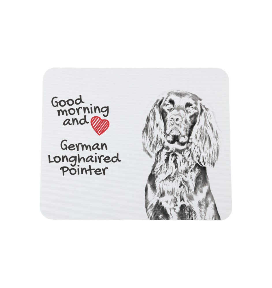 Chien d'arrêt allemand à poil dur, Braque allemand à poil dur - tapis de souris personnalisé avec impression, tapis de souris personnalisé avec chien, accessoire unique pour employé de bureau de la ma