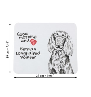 Deutsch Drahthaar - Mauspad mit Druck, personalisiertes Mauspad mit Hund, einzigartiges Gadget für Büroangestellte von Art-Dog.