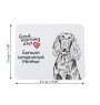 German Wirehaired Pointer - mouse pad with print, personalized dog-themed mouse pad, unique gadget for an office worker by Art-Dog brand