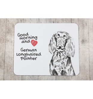 German Wirehaired Pointer - mouse pad with print, personalized dog-themed mouse pad, unique gadget for an office worker by Art-Dog brand
