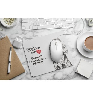 Chien d'arrêt allemand à poil dur, Braque allemand à poil dur - tapis de souris personnalisé avec impression, tapis de souris personnalisé avec chien, accessoire unique pour employé de bureau de la ma