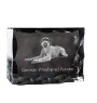 German Wirehaired Pointer - crystal with a picture of a dog, glass statuette with a picture, unique frame with a picture from Art-Dog brand