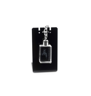 German Wirehaired Pointer - Crystal key ring with dog photo, illuminated key ring, unique gift by Art-Dog brand