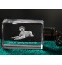 German Wirehaired Pointer - Crystal key ring with dog photo, illuminated key ring, unique gift by Art-Dog brand