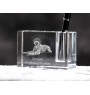 Chien d'arrêt allemand à poil dur, Braque allemand à poil dur - Porte-stylos, organiseur en cristal avec photo de chien, décoration de bureau unique par la marque Art-Dog