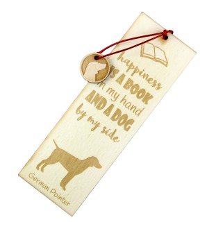 Chien d'arrêt allemand à poil dur, Braque allemand à poil dur - marque-page pour livre avec chien, marque-page personnalisé, accessoire canin pour les lecteurs de la marque Art-Dog