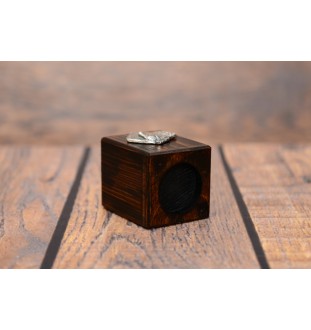 Chien d'arrêt allemand à poil dur, Braque allemand à poil dur - bougeoir en bois avec un chien, un souvenir unique après la perte d'un chien, une œuvre artisanale de la marque Art-Dog