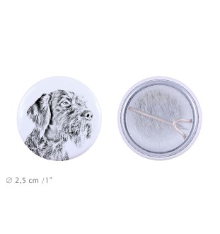 Wyżeł niemiecki szorstkowłosy przypinka z psem mała Art-Dog