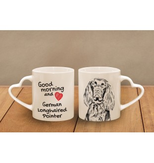 Chien d'arrêt allemand à poil dur, Braque allemand à poil dur I - tasse avec chien, une tasse adorable avec une anse en forme de cœur, un cadeau universel de la marque Art-Dog