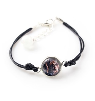 Chien d'arrêt allemand à poil dur, Braque allemand à poil dur - ensemble de bijoux dans une boîte, collier, boucles d'oreilles, bracelet, produits de la marque Art-Dog