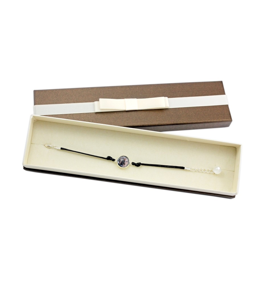 Deutsch Drahthaar - Armband in einer Schachtel mit Ihrem Foto, femininer Schmuck, ein ausgezeichnetes Geschenk der Marke Art-Dog.