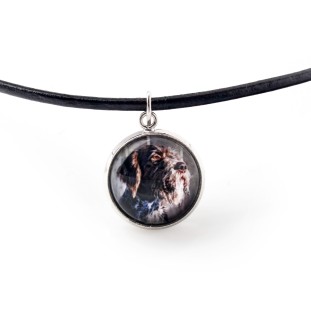German Wirehaired Pointer - necklace in a box, elegant decoration, pendant from the Art-Dog brand