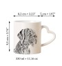 German Wirehaired Pointer - cup with a dog, adorable cup with a heart-shaped handle, universal gift from the Art-Dog brand