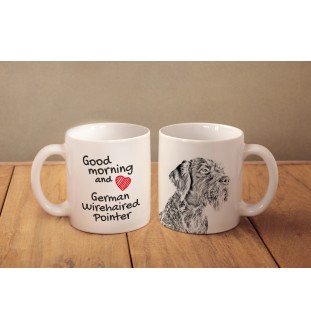 German Wirehaired Pointer - cup with a dog, cup with a photo, personalized gift from the Art-Dog brand