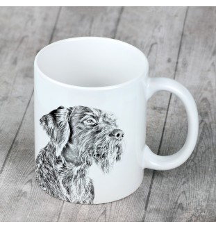 Chien d'arrêt allemand à poil dur, Braque allemand à poil dur - tasse avec chien, tasse avec photo, cadeau personnalisé de la marque Art-Dog