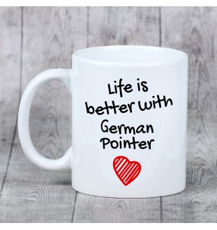 Chien d'arrêt allemand à poil dur, Braque allemand à poil dur I - tasse avec chien, tasse avec photo, cadeau personnalisé de la marque Art-Dog