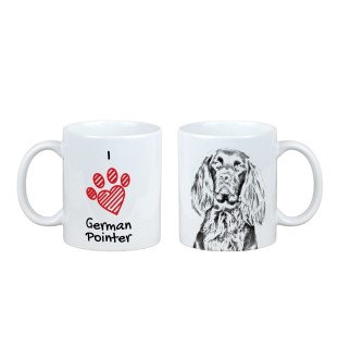 Chien d'arrêt allemand à poil dur, Braque allemand à poil dur I - tasse avec chien, une tasse adorable avec une illustration, un cadeau avec votre photo de la marque Art-Dog