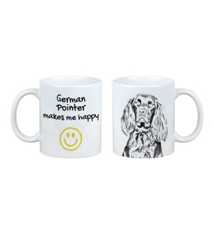 Chien d'arrêt allemand à poil dur, Braque allemand à poil dur I - tasse avec chien, une tasse joyeuse pour les amoureux des chiens, un cadeau personnalisé de la marque Art-Dog