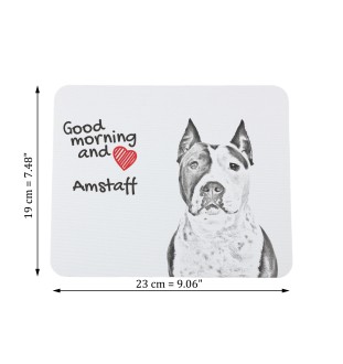 Amerykański Staffordshire terrier podkładka pod mysz z psem Art-Dog