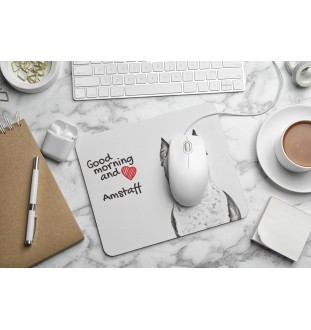 American Staffordshire Terrier, Amstaff, Am staff, Staff - tapis de souris personnalisé avec impression, tapis de souris personnalisé avec chien, accessoire unique pour employé de bureau de la marque