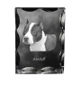 American Staffordshire Terrier, Amstaff - crystal with a picture of a dog, glass statuette with a picture, unique frame with a picture from Art-Dog brand