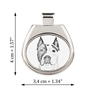 American Staffordshire Terrier, Amstaff - Halskette mit Hund, personalisierter Anhänger mit Foto, einzigartige Halskette für Frauen und Männer von der Marke Art-Dog