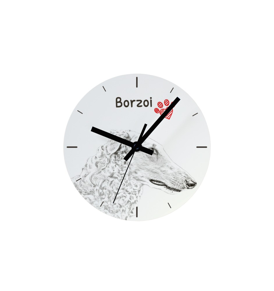 American Staffordshire Terrier, Amstaff - wall clock with a dog, shelf clock with a print, personalized home decoration from the Art-Dog brand