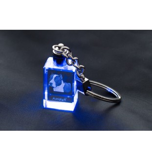 Amerykański Staffordshire terrier brelok kryształowy z psem Art-Dog