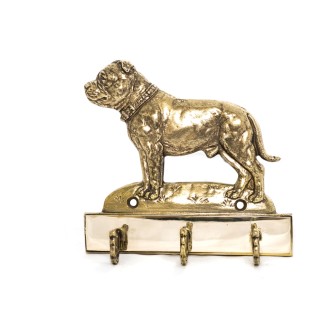 American Staffordshire Terrier, Amstaff, Am staff, Staff I - porte-clés avec chien, support en laiton pour accessoires pour chiens, élégante décoration pour le couloir de la marque Art-Dog