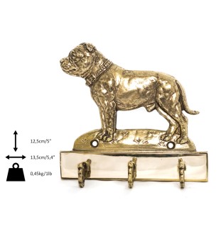 American Staffordshire Terrier, Amstaff I - Schlüsselhalter mit Hund, Messinggriff für Hundezubehör, elegante Dekoration für den Flur der Marke Art-Dog