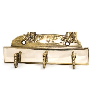 American Staffordshire Terrier, Amstaff, Am staff, Staff I - porte-clés avec chien, support en laiton pour accessoires pour chiens, élégante décoration pour le couloir de la marque Art-Dog