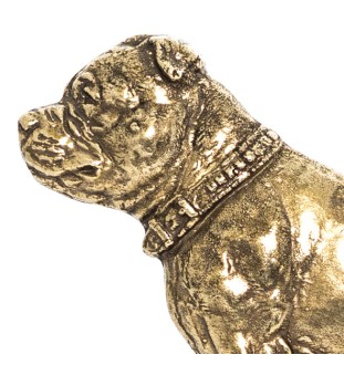 American Staffordshire Terrier, Amstaff, Am staff, Staff I - porte-clés avec chien, support en laiton pour accessoires pour chiens, élégante décoration pour le couloir de la marque Art-Dog