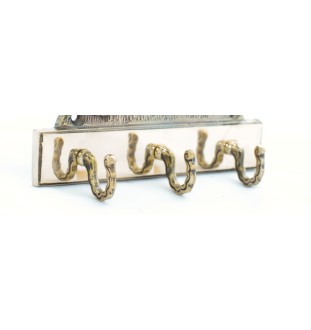 American Staffordshire Terrier, Amstaff, Am staff, Staff I - porte-clés avec chien, support en laiton pour accessoires pour chiens, élégante décoration pour le couloir de la marque Art-Dog