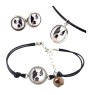 American Staffordshire Terrier, Amstaff - a set of jewelry in a box, necklace, earrings, bracelet, products from the Art-Dog brand