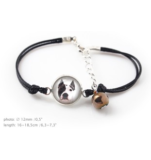 American Staffordshire Terrier, Amstaff - a set of jewelry in a box, necklace, earrings, bracelet, products from the Art-Dog brand