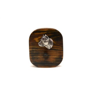 American Staffordshire Terrier, Amstaff, Am staff, Staff II - porte-clés, porte-clés avec chien pour les médailles, crochet pour les clés de la marque Art-Dog