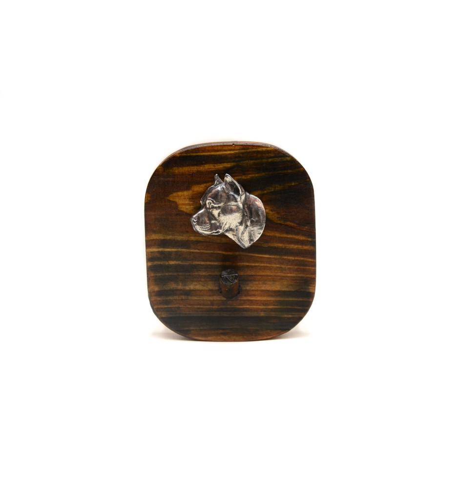 American Staffordshire Terrier, Amstaff, Am staff, Staff II - porte-clés, porte-clés avec chien pour les médailles, crochet pour les clés de la marque Art-Dog