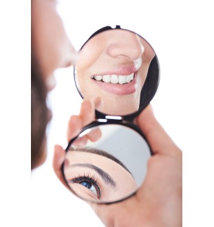 American Staffordshire Terrier, Amstaff, Am staff, Staff - miroir de poche avec chien, miroir personnalisé pour sac à main, miroir compact avec impression de la marque Art-Dog