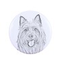 Terrier australien - aimant avec un œil de chien, exceptionnellement léger, aimant puissant, produit fabriqué à la main par la marque Art-Dog