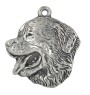 Bernese Mountain Dog, Berner Sennenhund - Silver-plated key ring with dog, handbag decoration, backpack pendant by Art-Dog brand