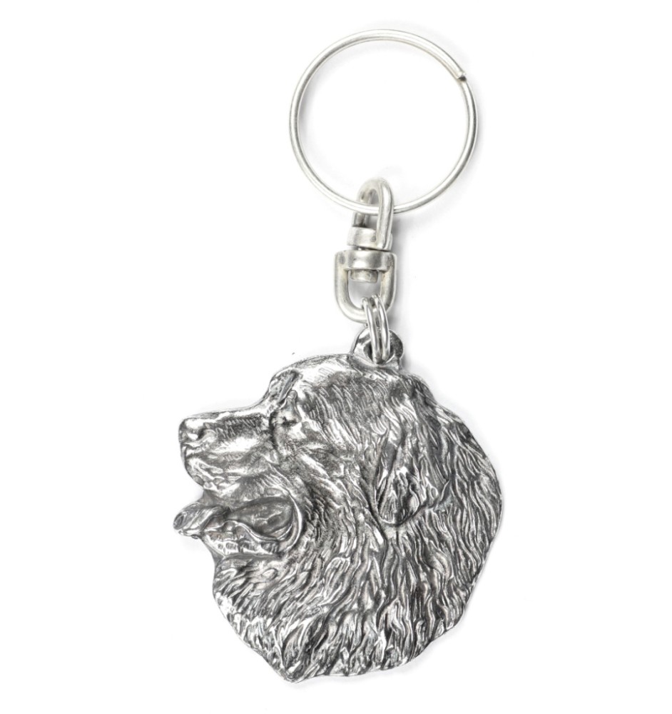 Bernese Mountain Dog, Berner Sennenhund I - Silver-plated dog pendant, handbag decoration, backpack pendant by Art-Dog brand