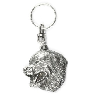 Bouvier bernois - Pendentif chien argenté, décoration de sac à main, pendentif sac à dos par la marque Art-Dog