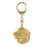 Bernese Mountain Dog, Berner Sennenhund I - Gilded key ring with dog, handbag decoration, luxury accessory by Art-Dog brand